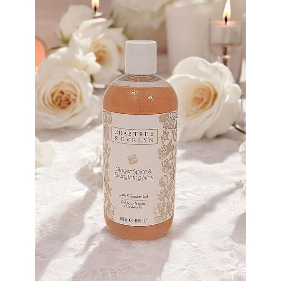 Crabtree & Evelyn Bath & Shower Gel 16.9 oz Ginger Spice & Evertthing Nice NEW - Picture 1 of 6